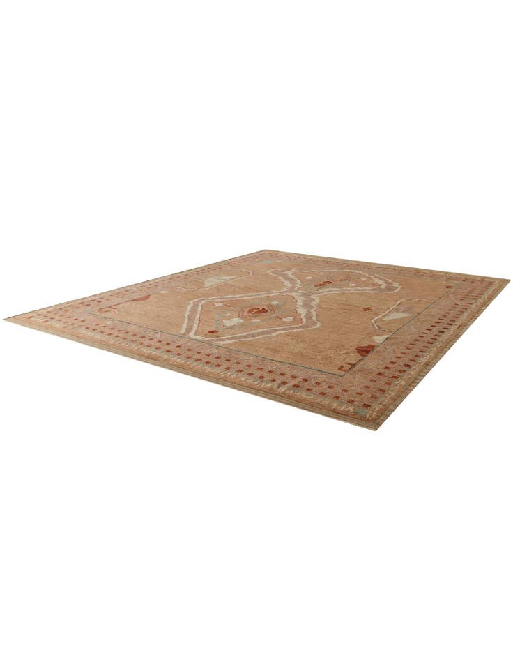 Detail image of 12' 3 x 15' 3 Hand Knotted Oushak Wool Rug