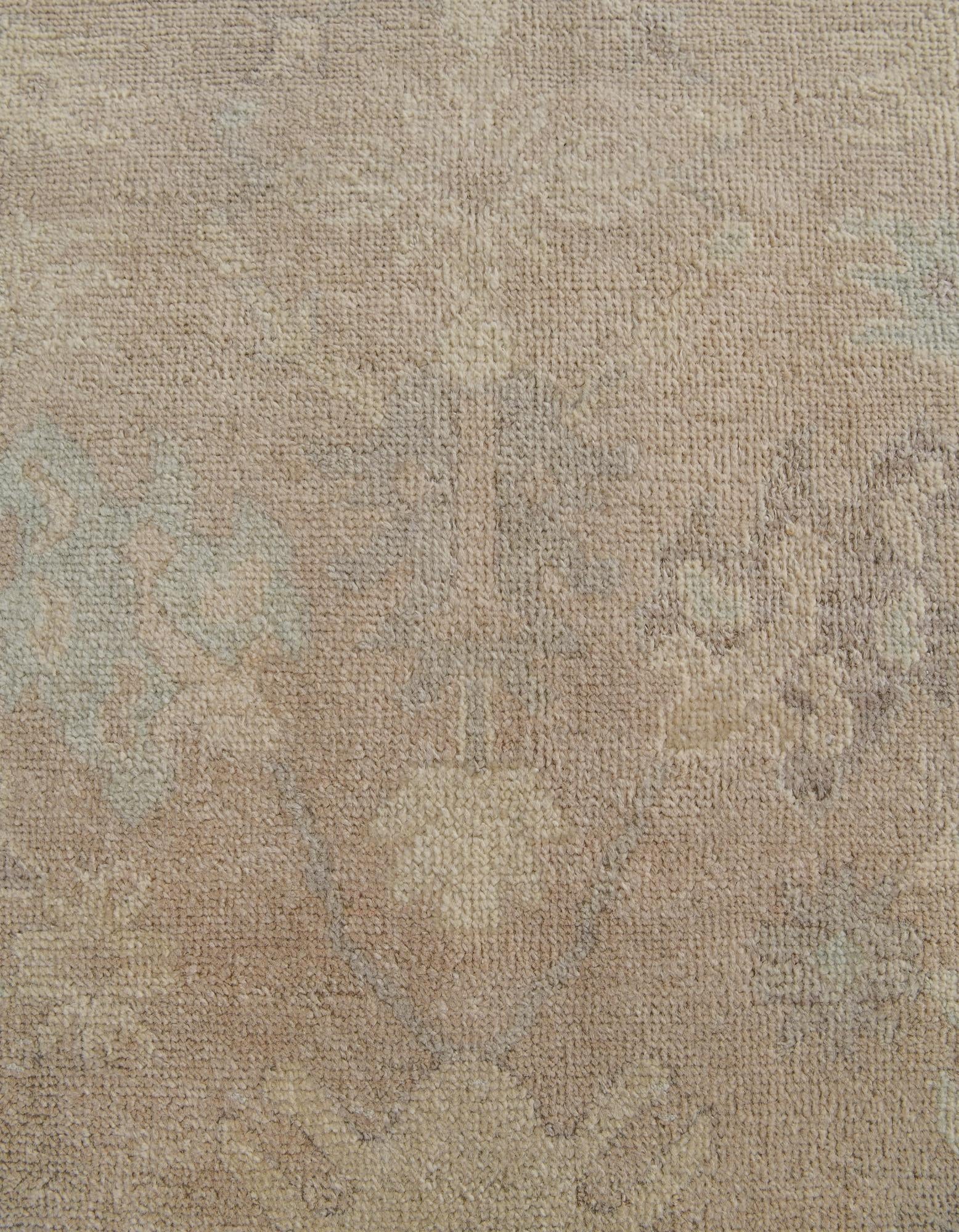 8' 2 x 9' 10 Hand Knotted Oushak Wool Rug