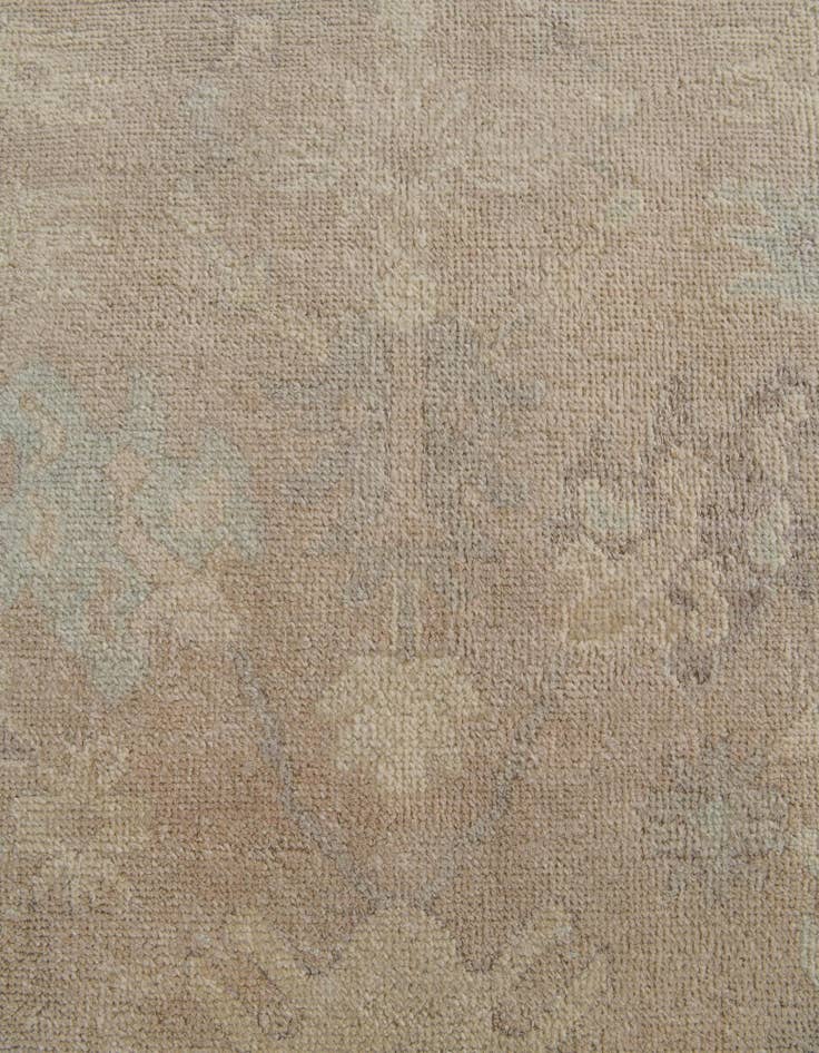 Detail image of 8' 2 x 9' 10  Hand Knotted Oushak Wool Rug