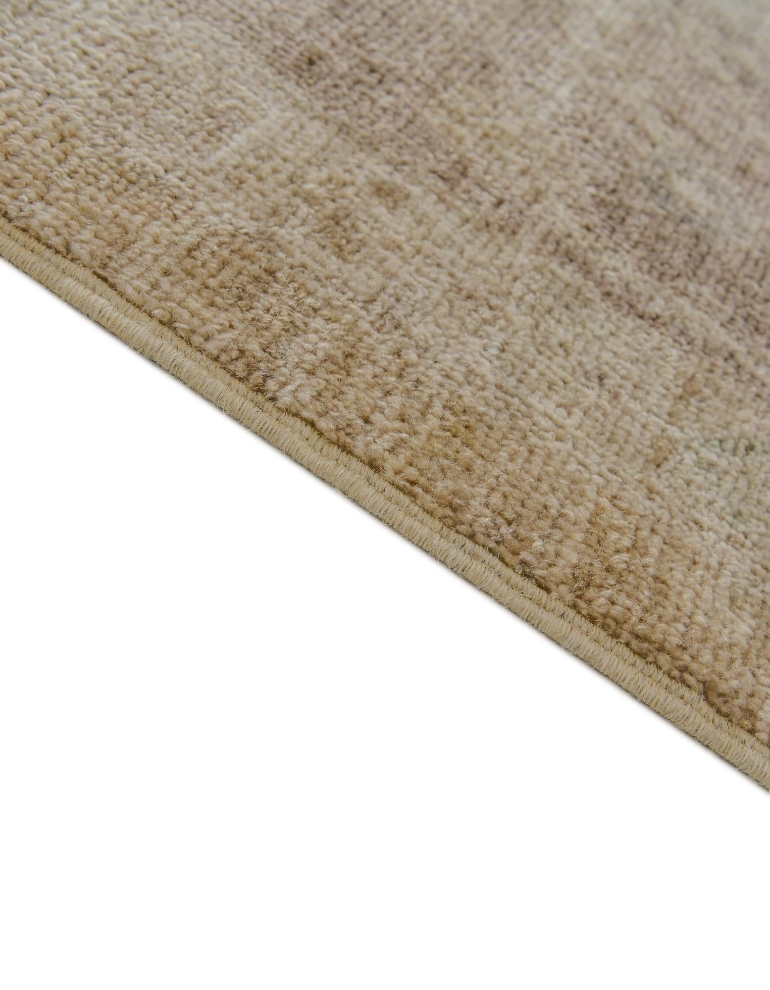 8' 11 x 11' 9 Hand Knotted Oushak Wool Rug