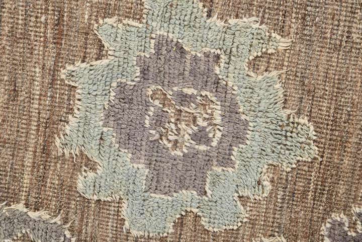 9' 1 x 12' 4 Hand Knotted Oushak Wool Rug