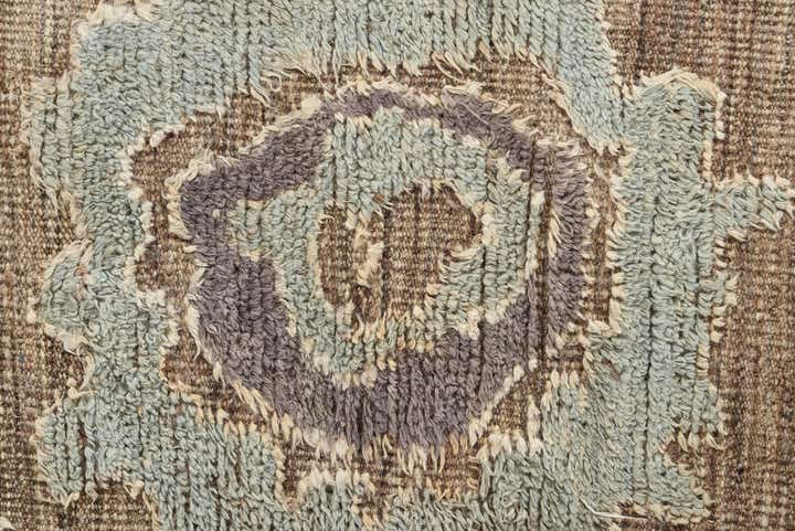 9' 1 x 12' 4 Hand Knotted Oushak Wool Rug