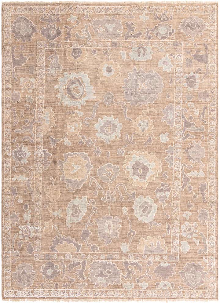 9' 1 x 12' 4 Hand Knotted Oushak Wool Rug