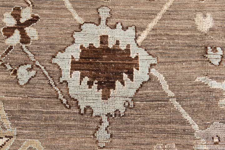 8' 10 x 11' 10 Hand Knotted Oushak Wool Rug