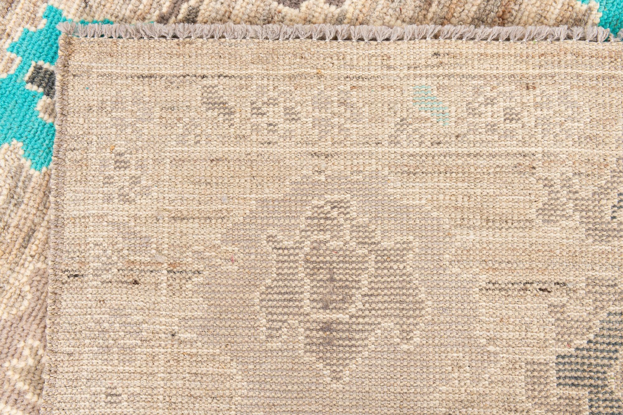 8' 6 x 10' 6 Hand Knotted Oushak Wool Rug
