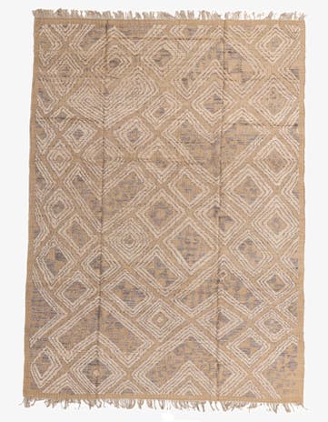 9' x 12' 4 Hand Knotted Oushak Wool Rug