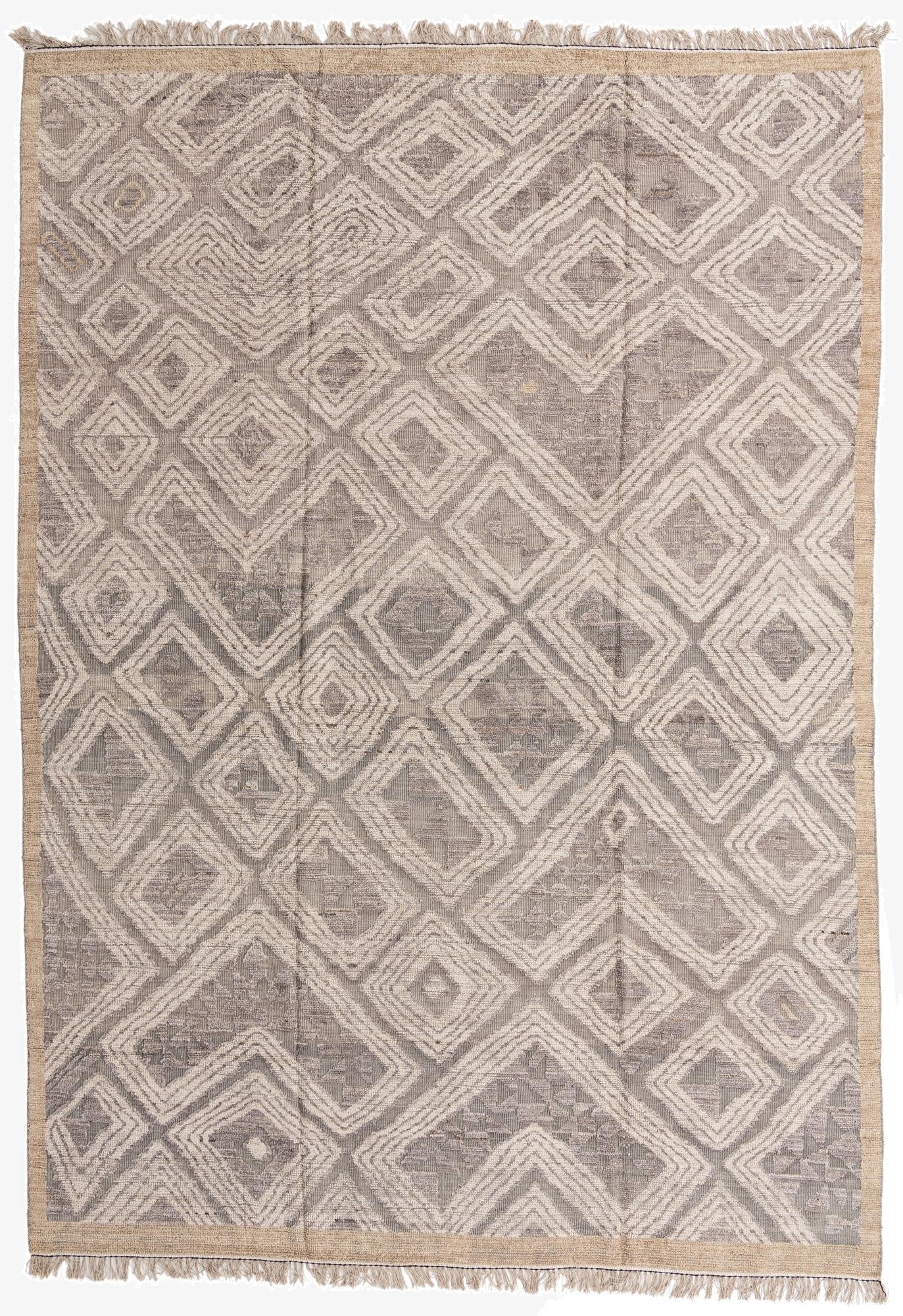 10' 2 x 14' 7  Hand Knotted Oushak Wool Rug