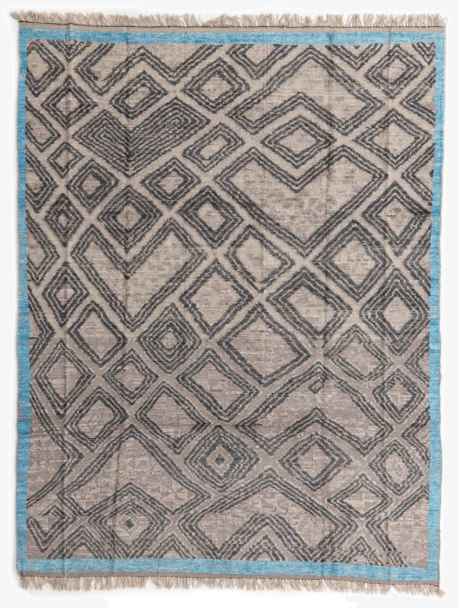 8' x 10' 6  Hand Knotted Oushak Wool Rug