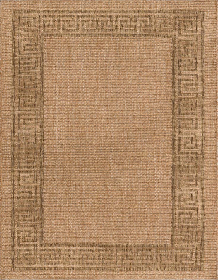 Detail image of 5' 3 x 8' Easy-Clean Border Indoor / Outdoor Rug