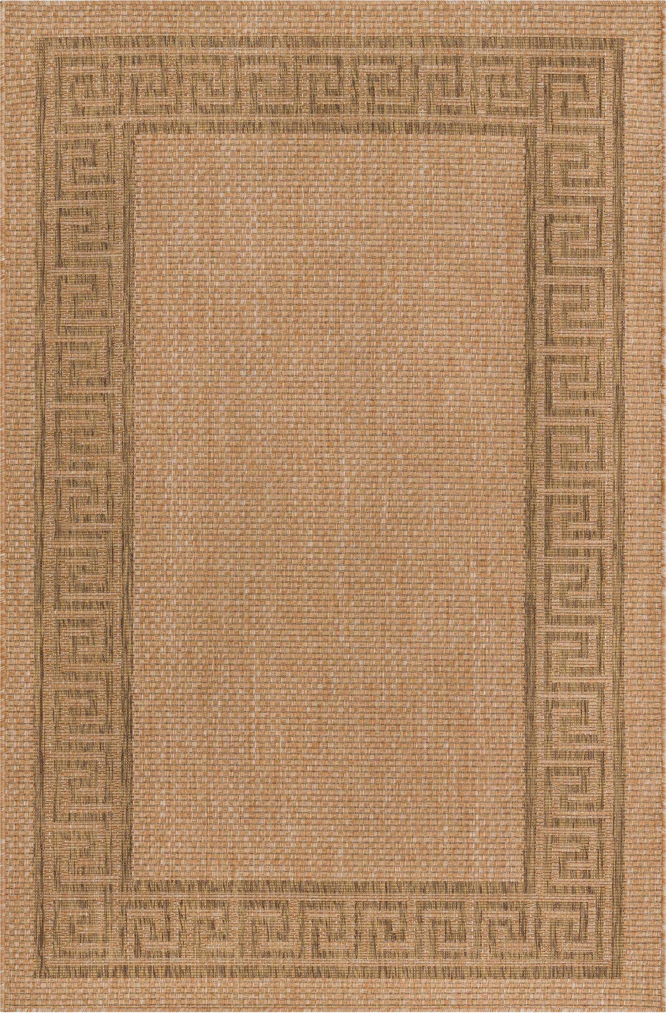 5' 3 x 8' Easy-Clean Border Indoor / Outdoor Rug