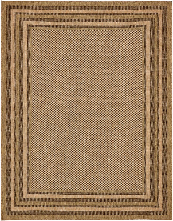 Detail image of 9' x 12' Easy-Clean Border Indoor / Outdoor Rug