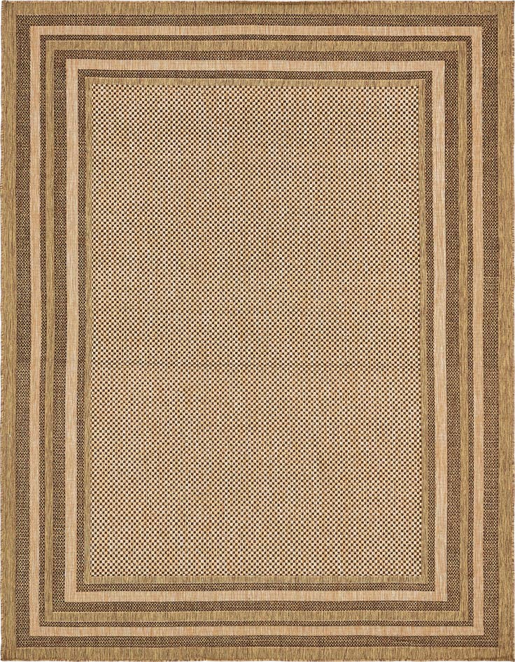 Detail image of 8' x 11' 4 Easy-Clean Border Indoor / Outdoor Rug