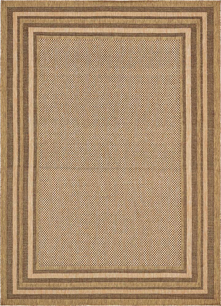 8' x 11' 4 Easy-Clean Border Indoor / Outdoor Rug