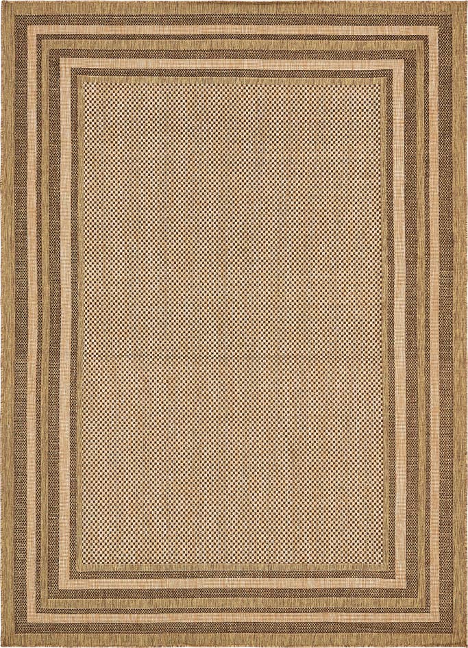 Detail image of 8' x 11' 4 Easy-Clean Border Indoor / Outdoor Rug