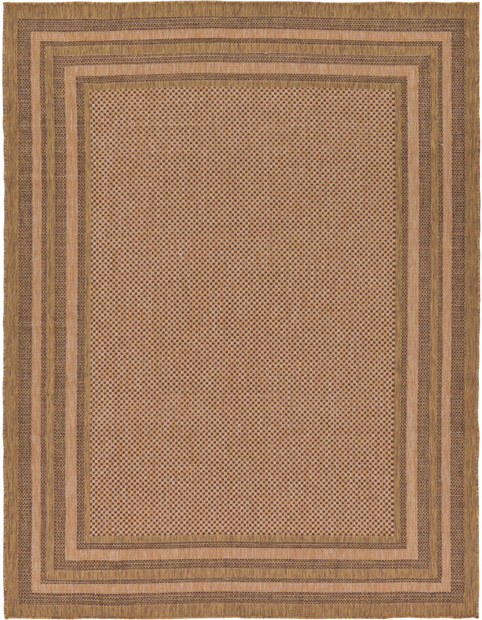 7' x 10' Easy-Clean Border Indoor / Outdoor Rug