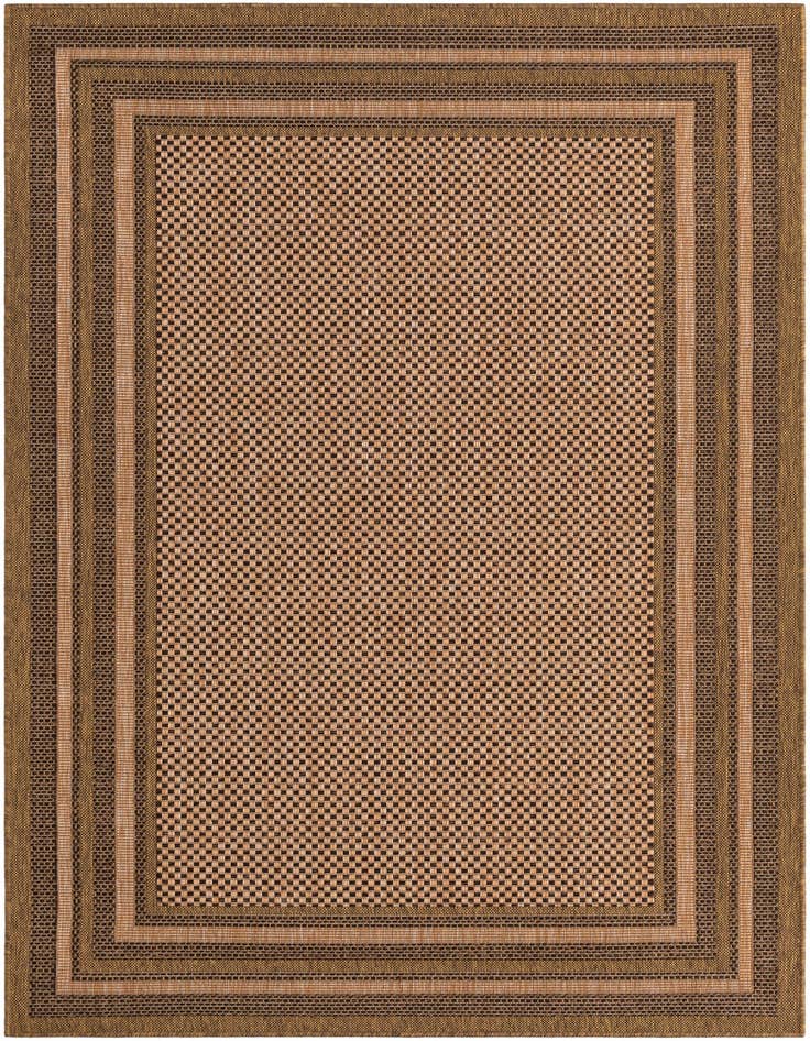 Detail image of 5' 3 x 8' Easy-Clean Border Indoor / Outdoor Rug