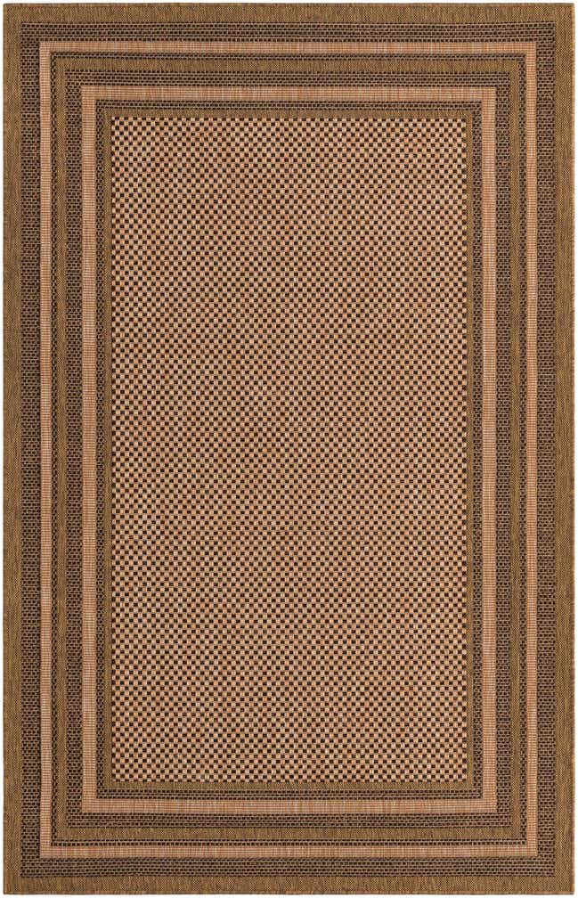 5' 3 x 8' Easy-Clean Border Indoor / Outdoor Rug