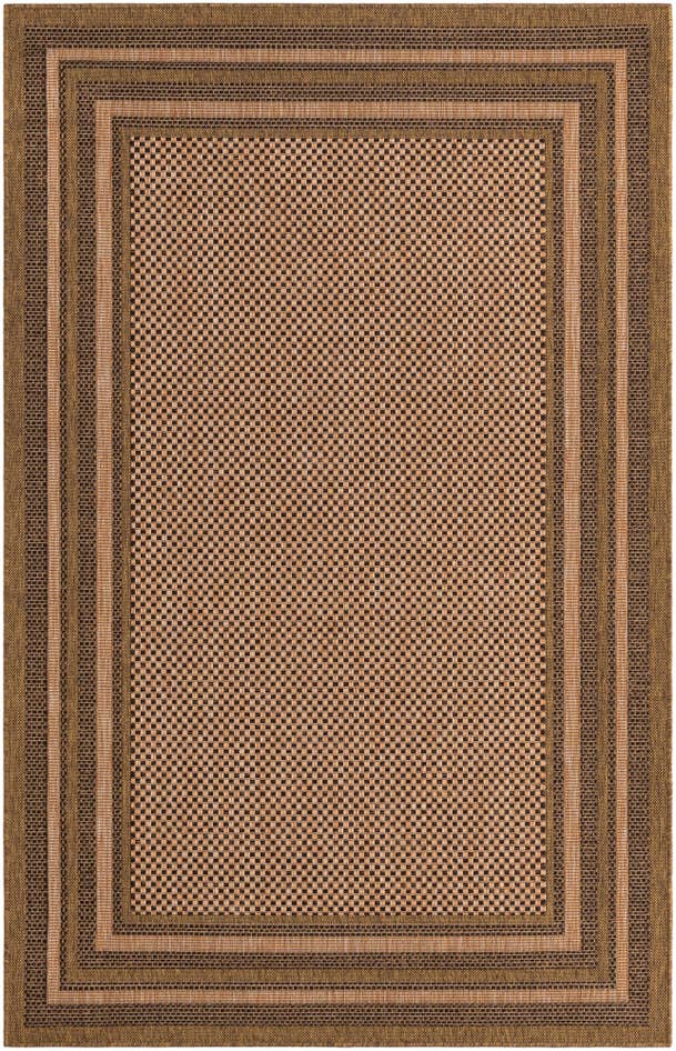 Detail image of 5' 3 x 8' Easy-Clean Border Indoor / Outdoor Rug