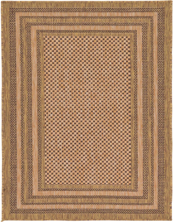 Detail image of 3' 3 x 5' Easy-Clean Border Indoor / Outdoor Rug