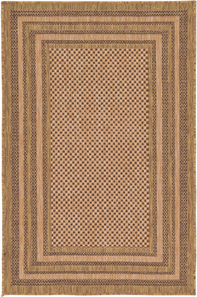 Detail image of 3' 3 x 5' Easy-Clean Border Indoor / Outdoor Rug