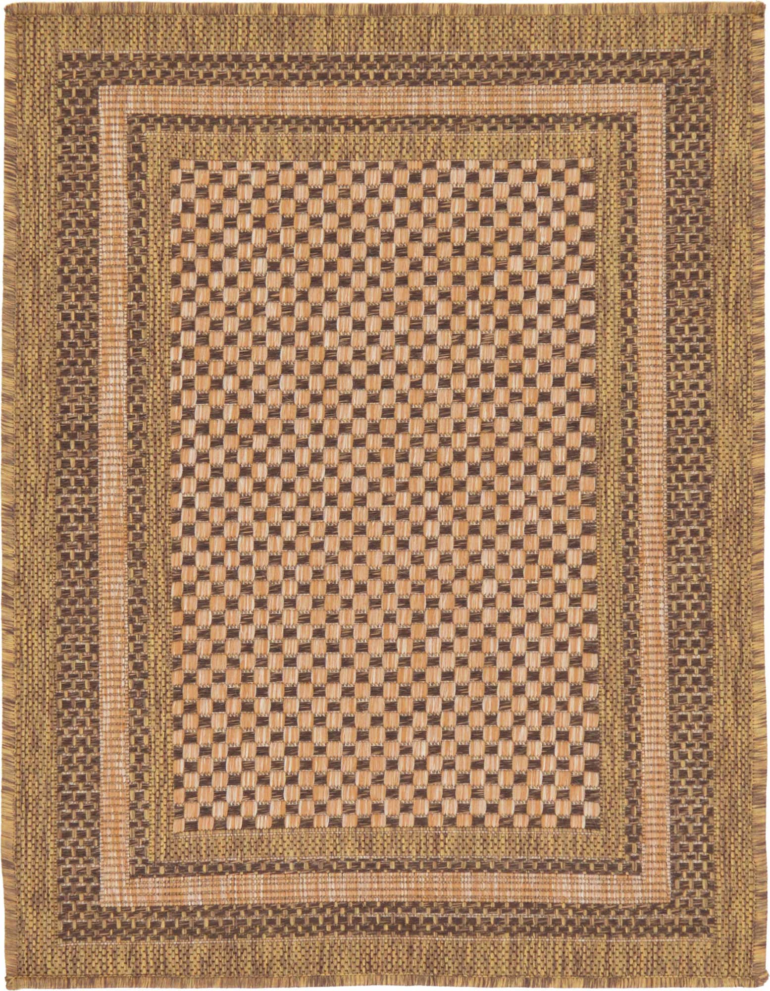 2' 2 x 3' Easy-Clean Border Indoor / Outdoor Rug
