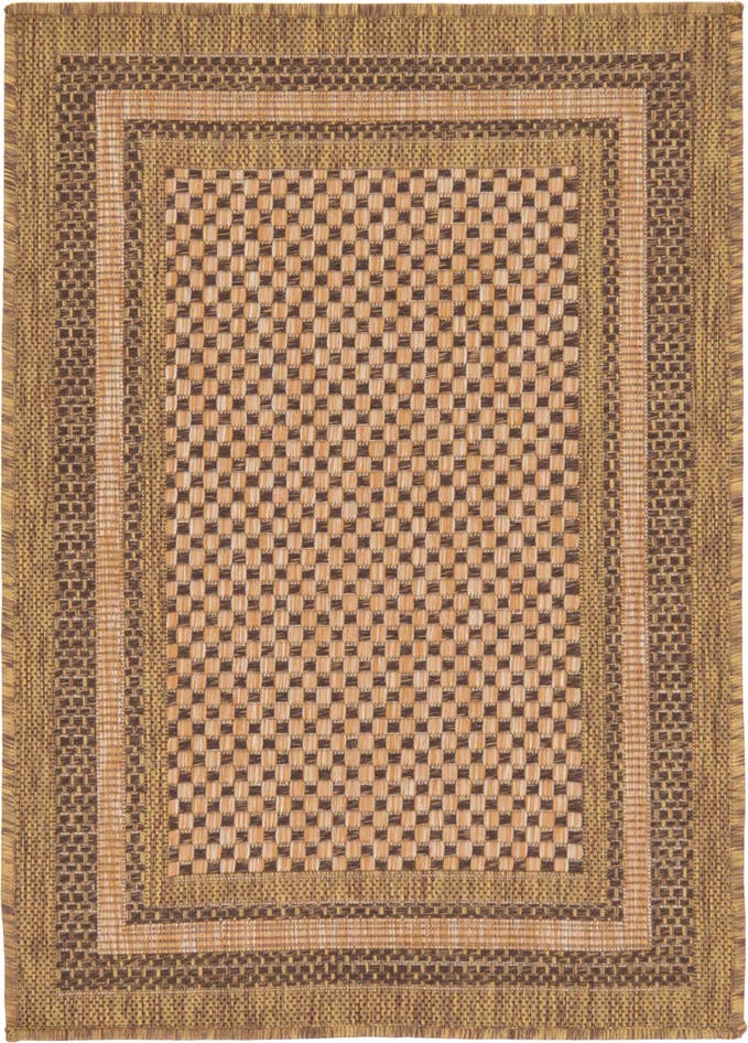 Detail image of 2' 2 x 3' Easy-Clean Border Indoor / Outdoor Rug