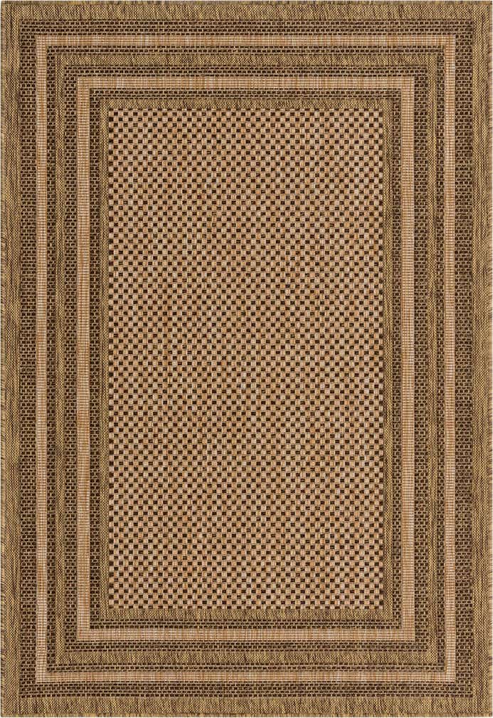 4' x 6' Easy-Clean Border Indoor / Outdoor Rug
