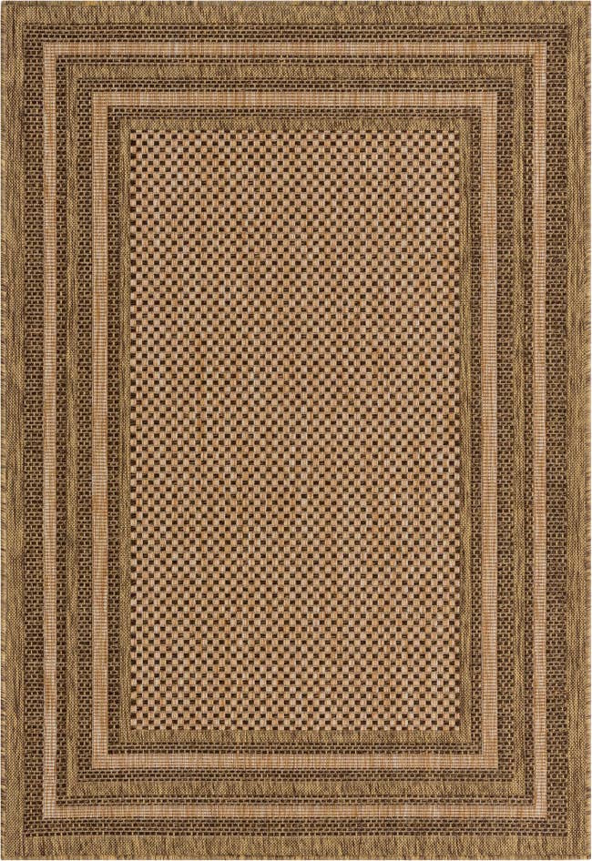 Detail image of 4' x 6' Easy-Clean Border Indoor / Outdoor Rug