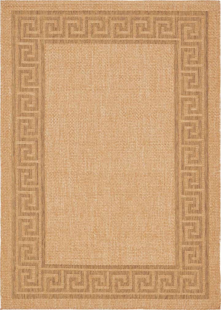 6' x 9' Easy-Clean Border Indoor / Outdoor Rug