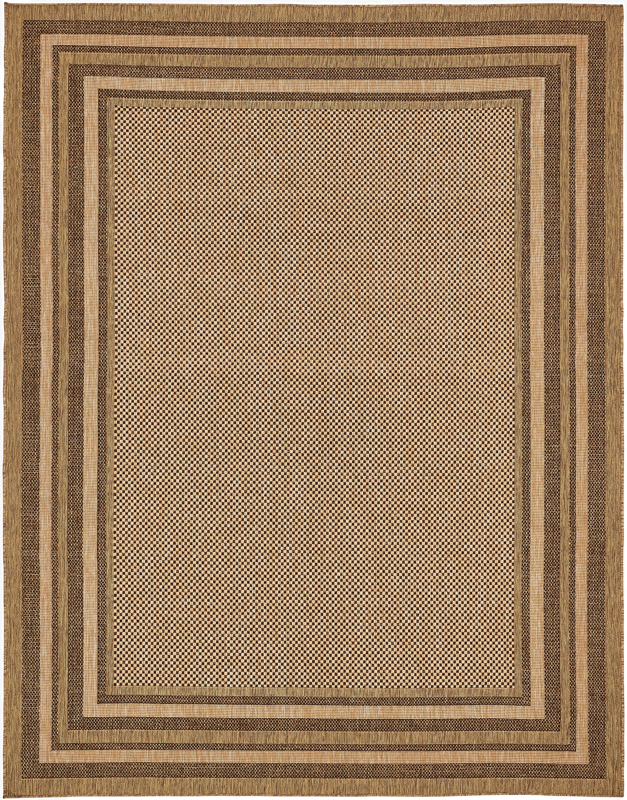 9' x 12'  Washable Border Indoor / Outdoor Rug