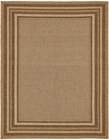 9' x 12' Easy-Clean Border Indoor / Outdoor Rug