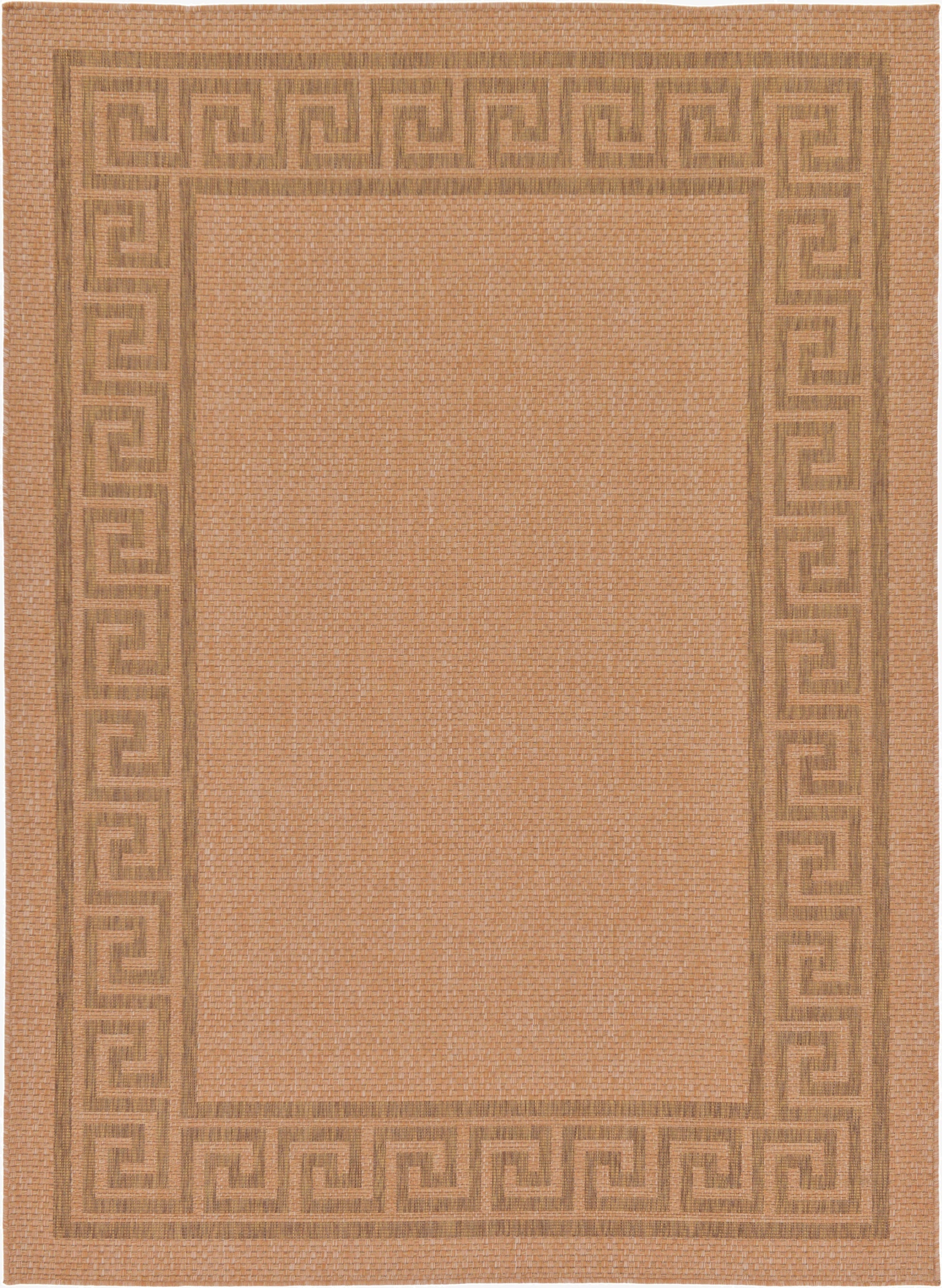 Primary image 7' x 9' 7  Washable Border Indoor / Outdoor Rug