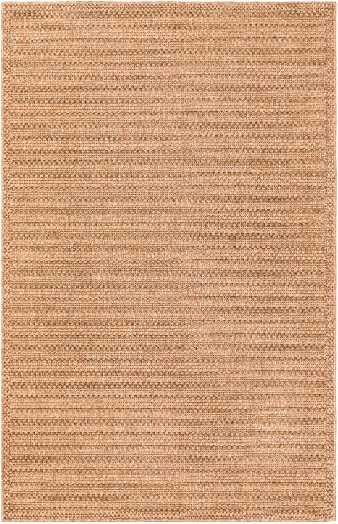 Primary image 5' 3 x 8'  Washable Border Indoor / Outdoor Rug