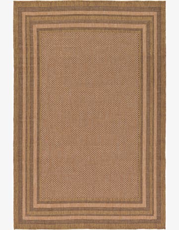 7' x 10' Easy-Clean Border Indoor / Outdoor Rug