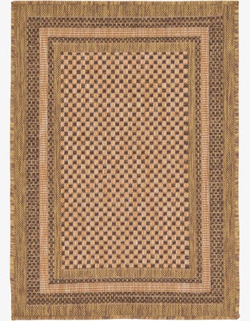 2' 2 x 3' Easy-Clean Border Indoor / Outdoor Rug