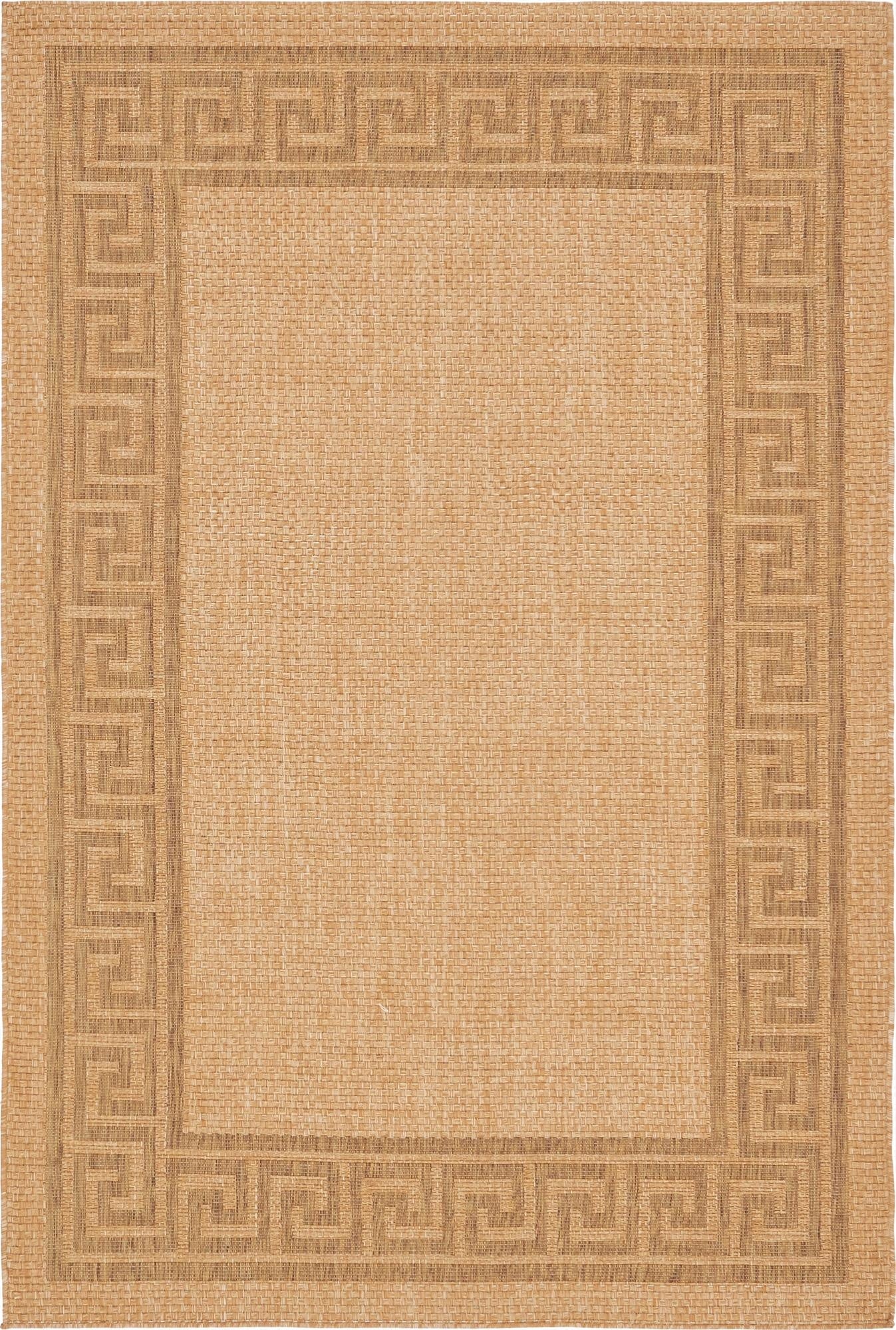 Primary image 6' x 9'  Washable Border Indoor / Outdoor Rug