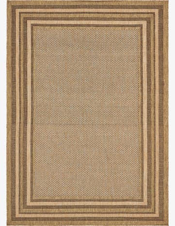 8' x 11' 4 Easy-Clean Border Indoor / Outdoor Rug
