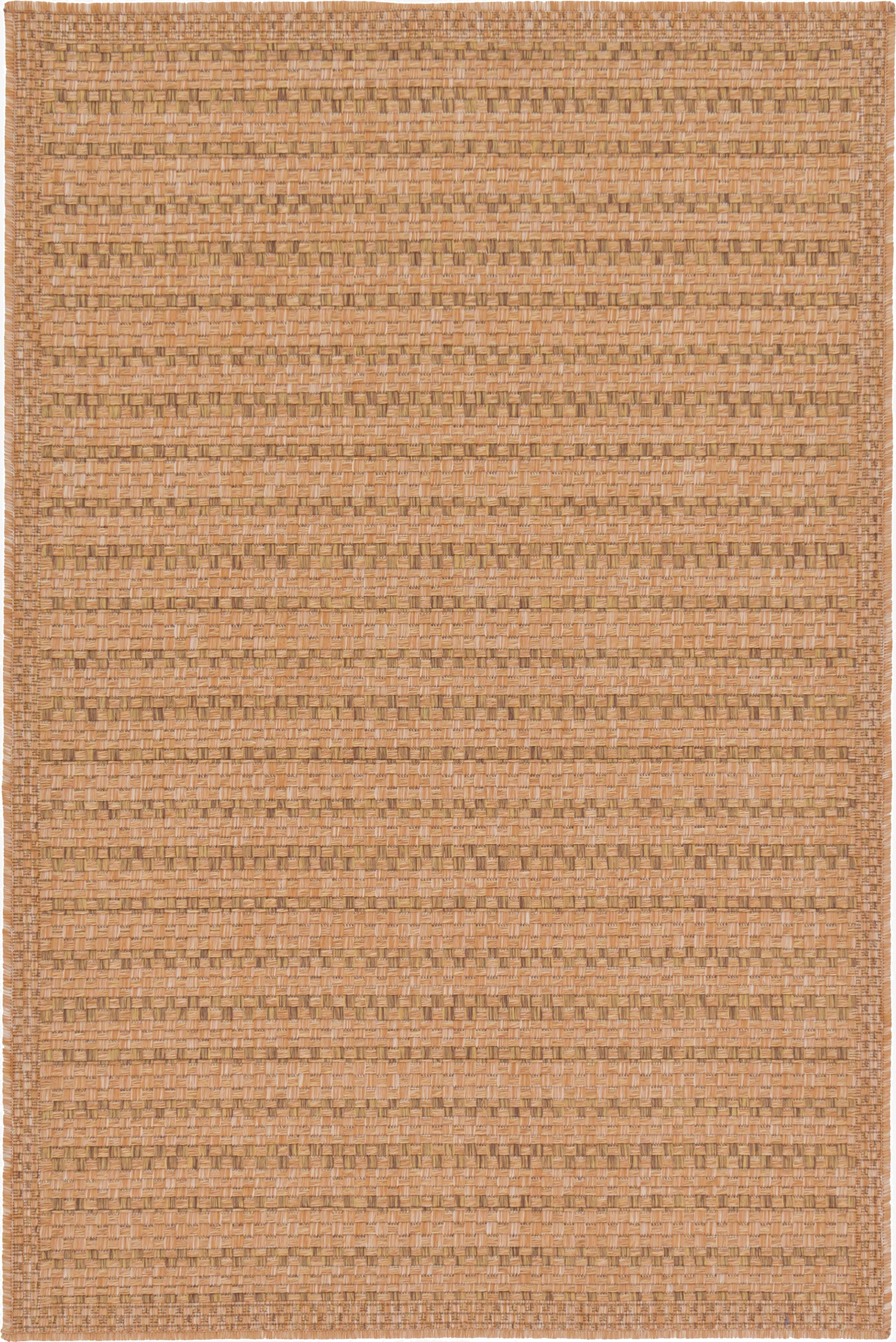 Primary image 3' 3 x 5'  Washable Border Indoor / Outdoor Rug