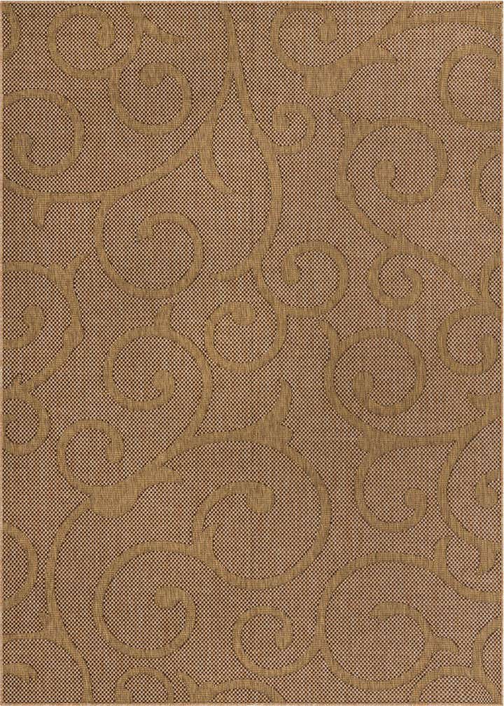 8' x 11' 4 Easy-Clean Botanical Indoor / Outdoor Rug