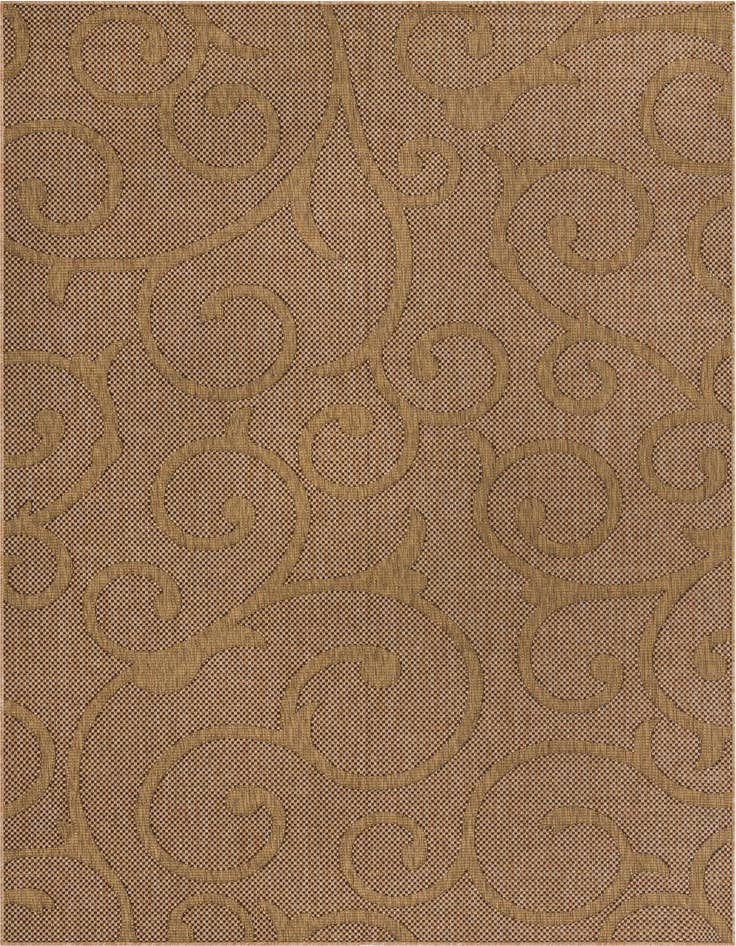Detail image of 8' x 11' 4 Easy-Clean Botanical Indoor / Outdoor Rug