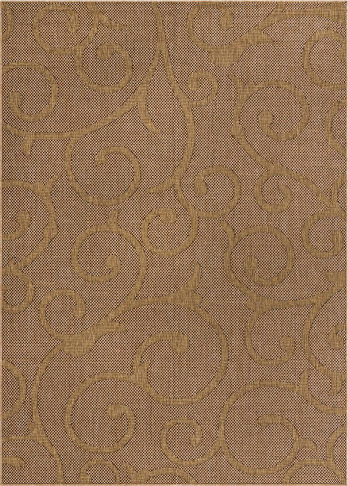Detail image of 8' x 11' 4 Easy-Clean Botanical Indoor / Outdoor Rug