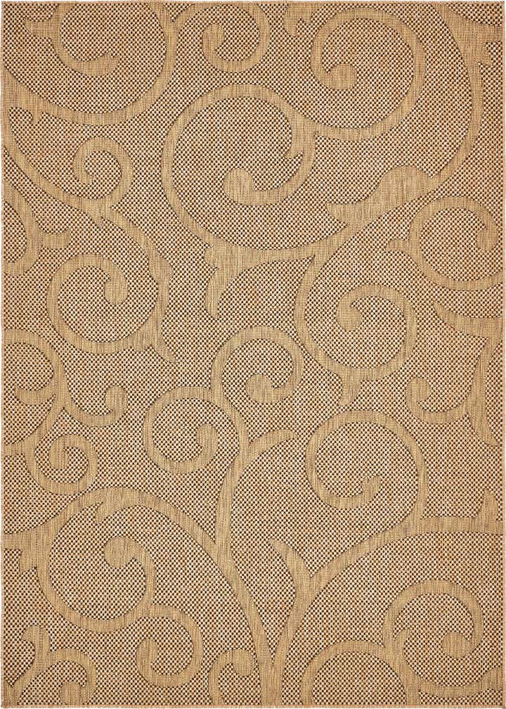 7' x 10' Easy-Clean Botanical Indoor / Outdoor Rug