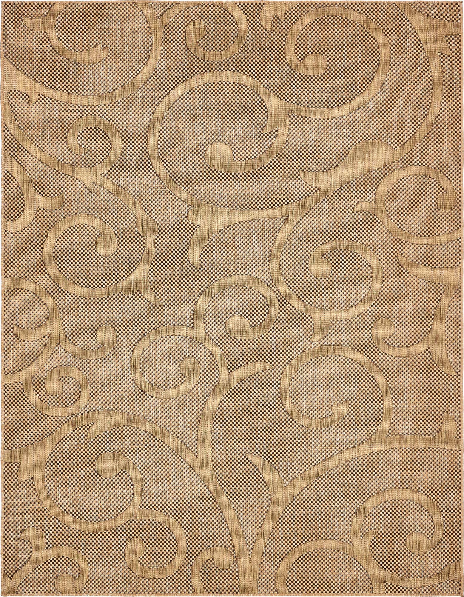 7' x 10' Easy-Clean Botanical Indoor / Outdoor Rug