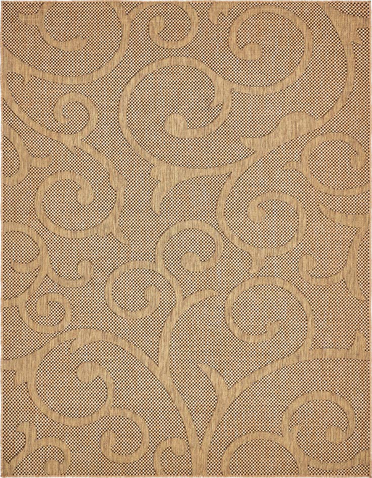 Detail image of 7' x 10' Easy-Clean Botanical Indoor / Outdoor Rug