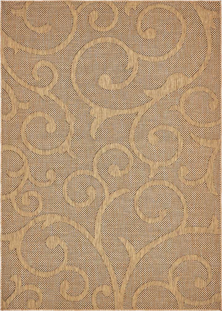 7' x 10' Easy-Clean Botanical Indoor / Outdoor Rug