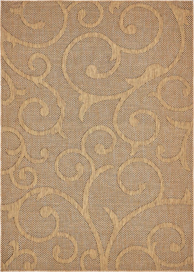 Detail image of 7' x 10' Easy-Clean Botanical Indoor / Outdoor Rug