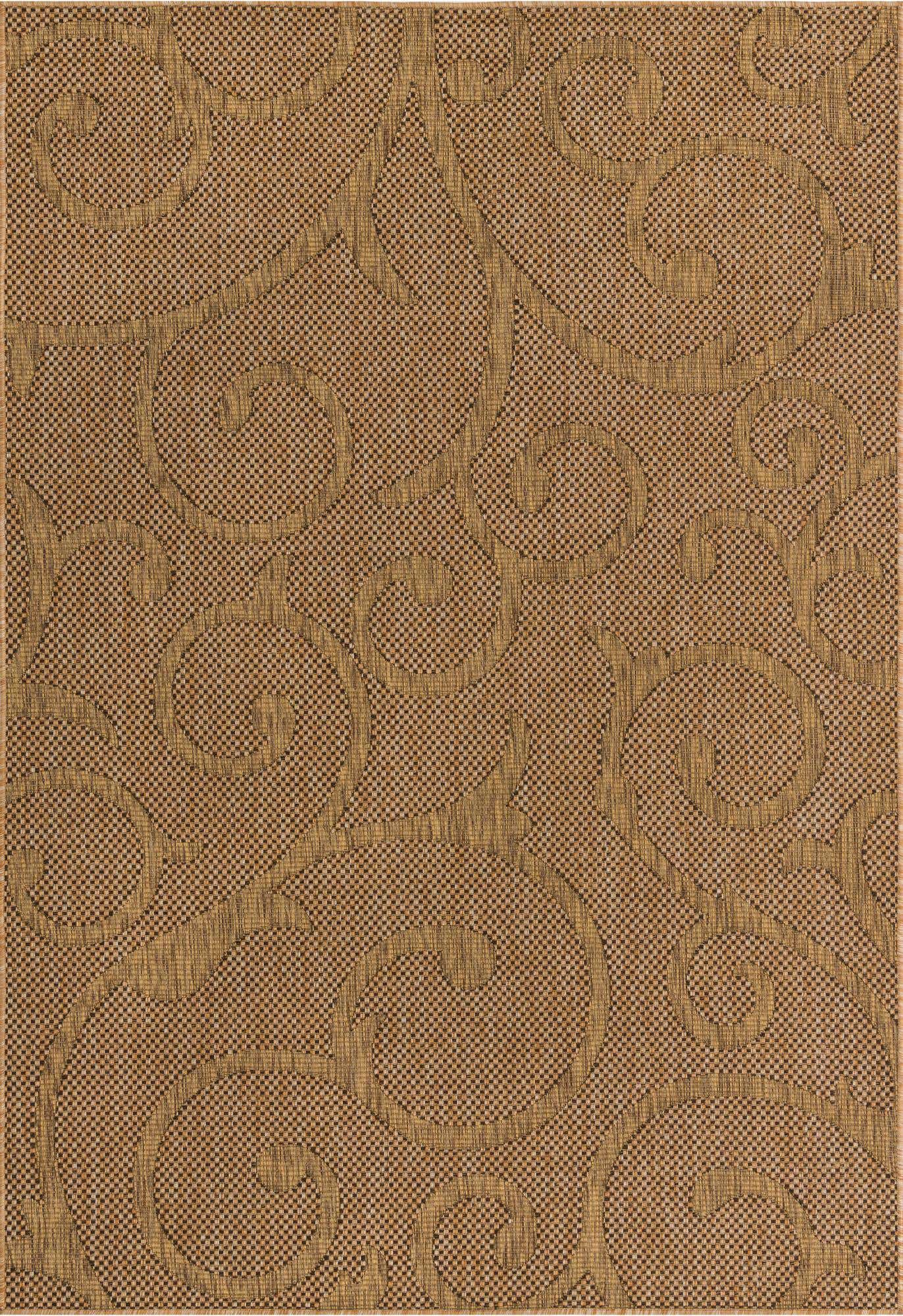 6' x 9' Easy-Clean Botanical Indoor / Outdoor Rug