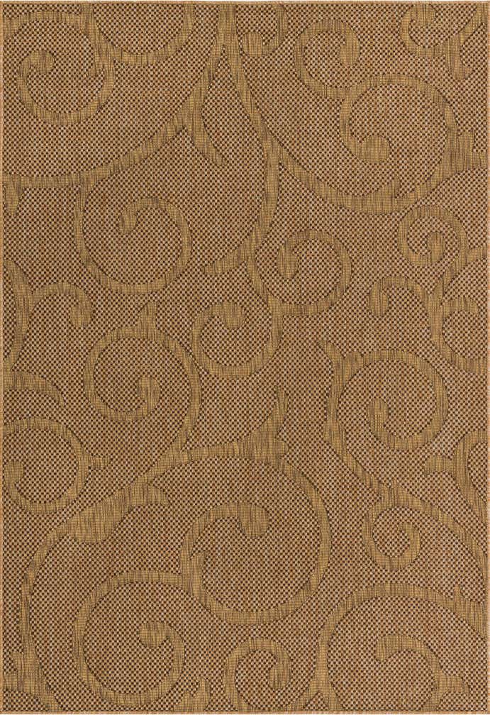6' x 9' Easy-Clean Botanical Indoor / Outdoor Rug