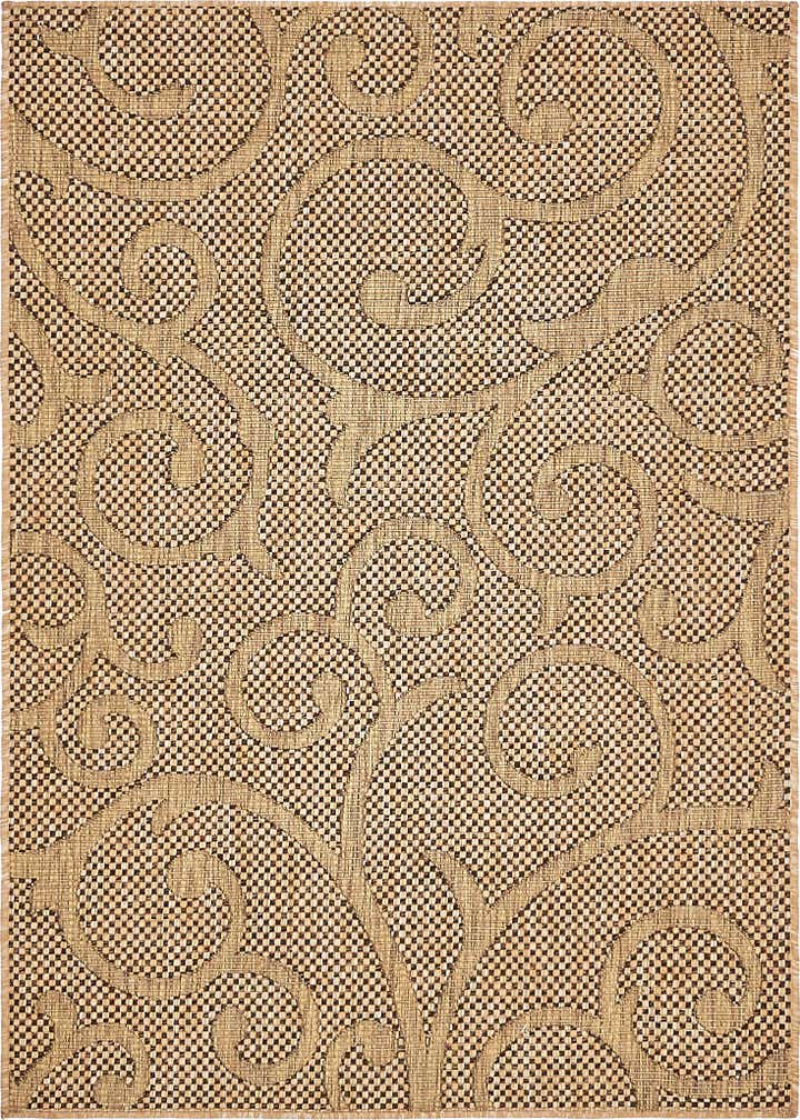 4' x 6' Easy-Clean Botanical Indoor / Outdoor Rug