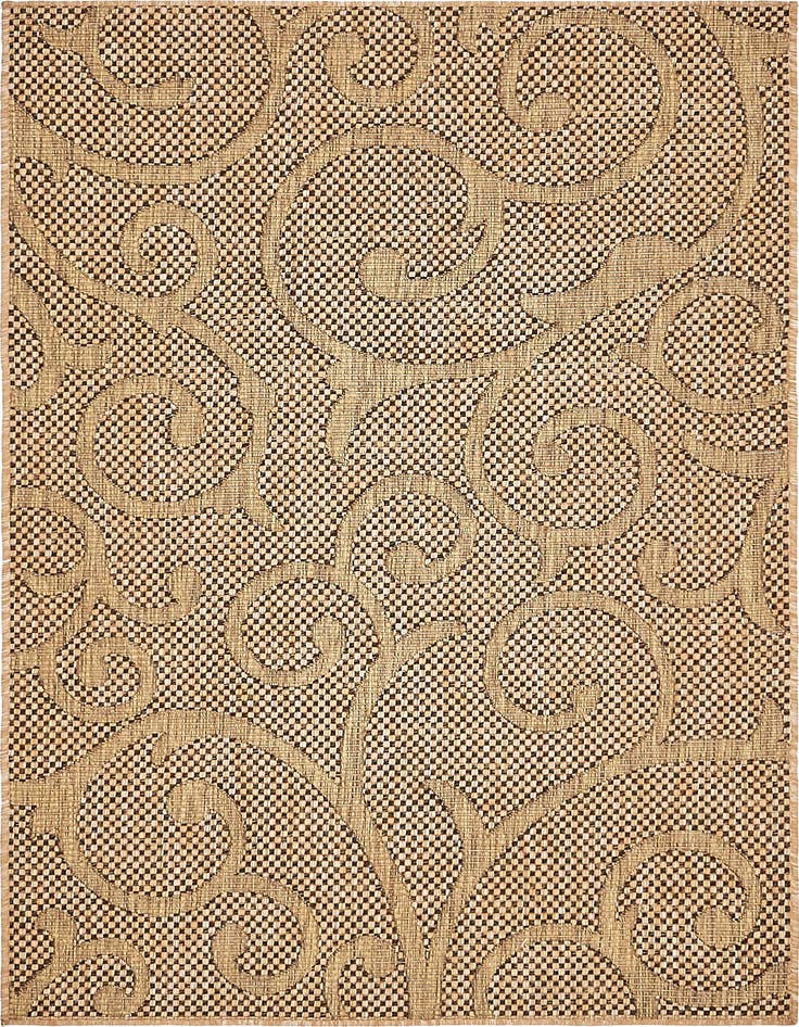 Detail image of 4' x 6' Easy-Clean Botanical Indoor / Outdoor Rug